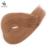 Sew In Weft 100% Remy Human Hair Extensions Bundles Dark Brown #4